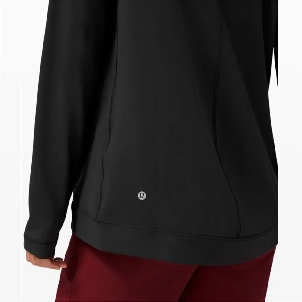 Lululemon Rulu Rally Wrap Long Sleeve Jacket Top Size 4 Black
